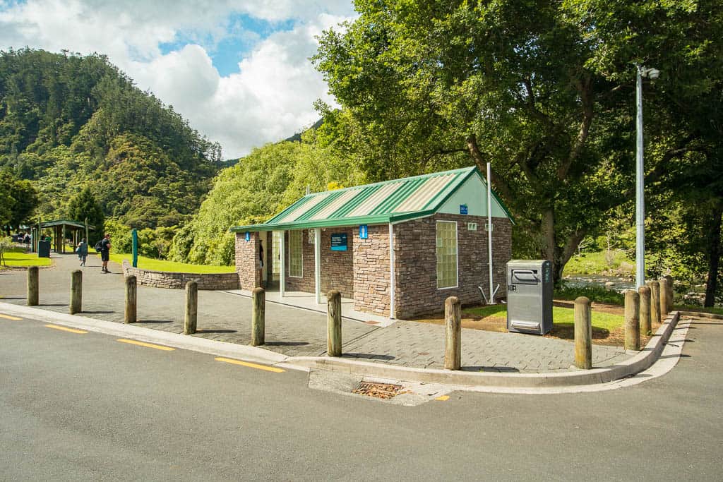 Karangahake Gorge Historic Walkway main carpark toilets.