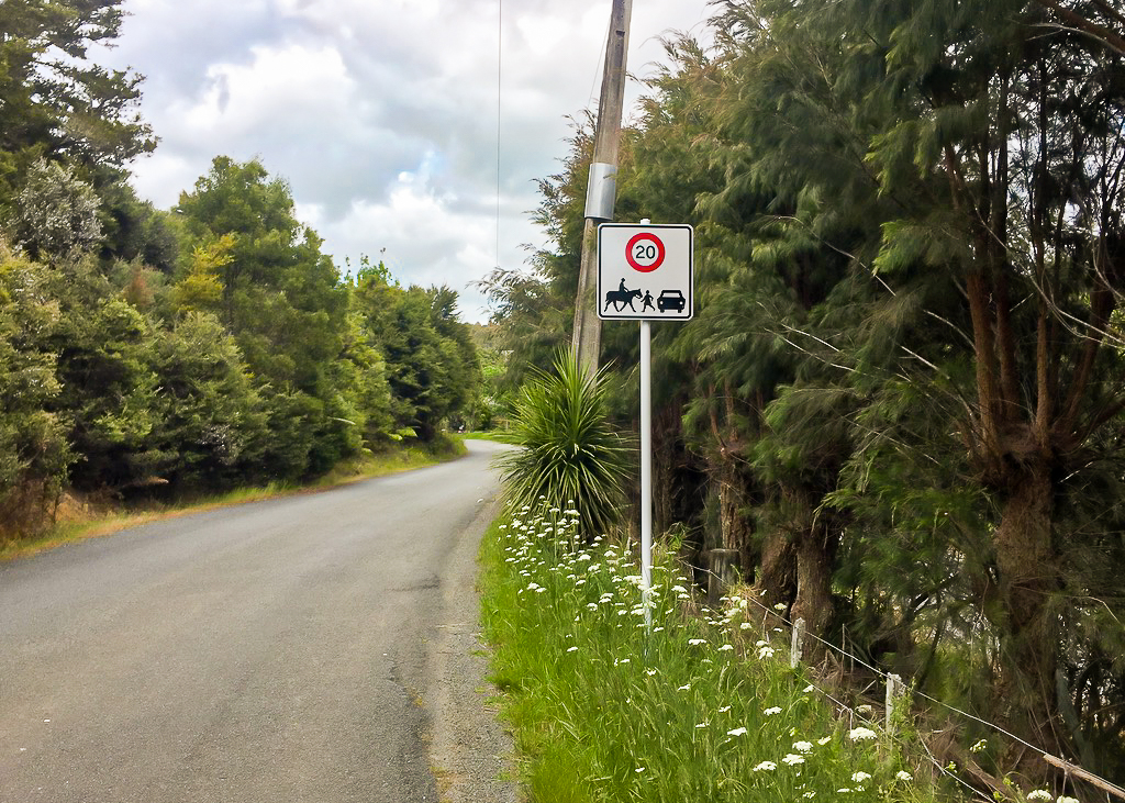 Clements Road Signpost Matapouri - Te Araroa