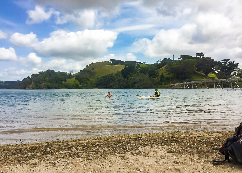 Swimming at Pataua - Te Araroa