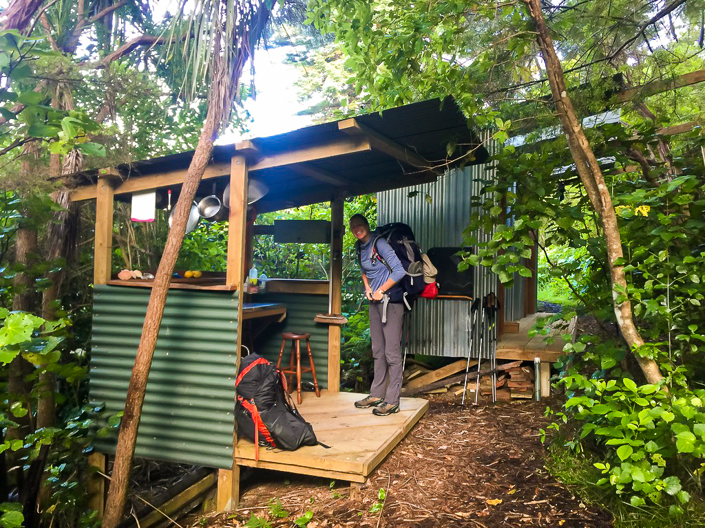 Green Bus Stop Outdoor Kitchen - Te Araroa