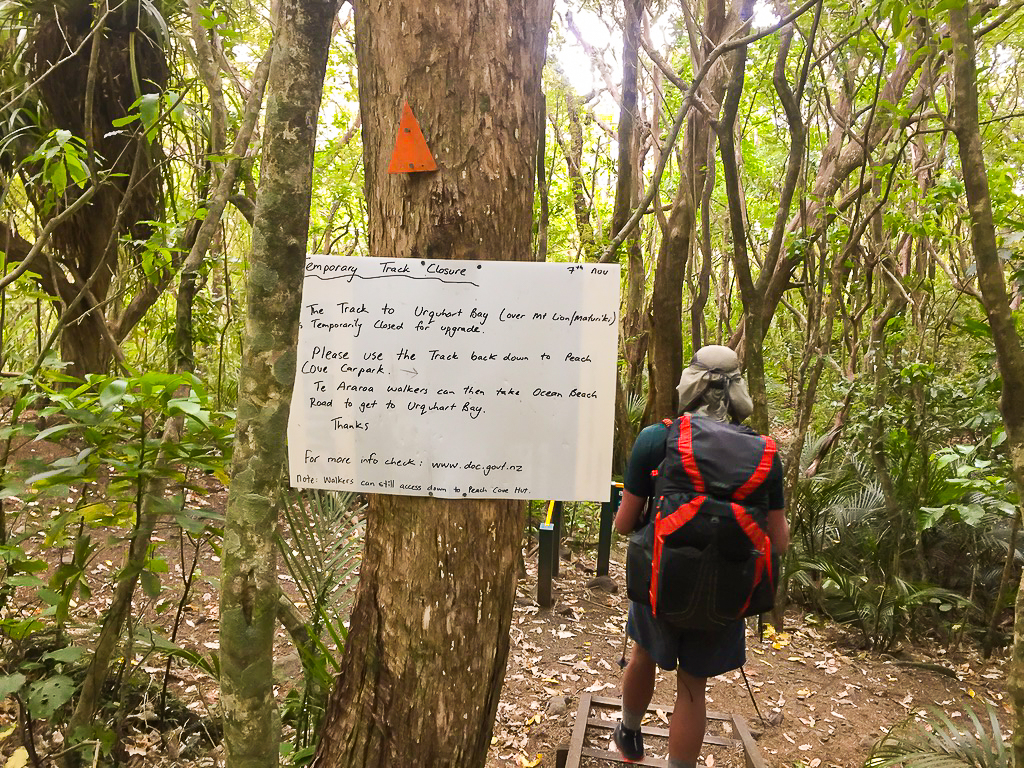 Urquhart Bay Track Closure - Te Araroa