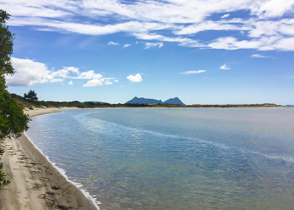 Ruakaka Beach Looking Back to Whangarei Heads - Te Araroa