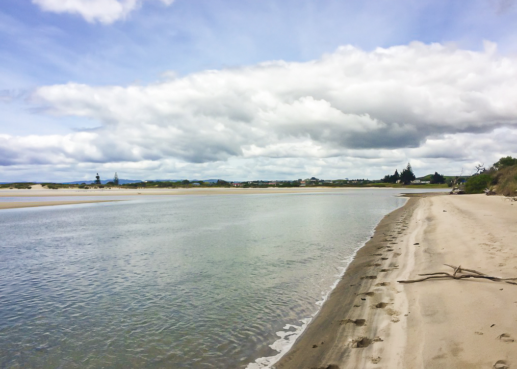 Ruakaka Beach approach to Ruakaka River - Te Araroa