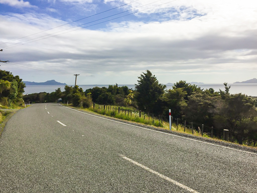 Sealed Road out of Waipu Cove - Te Araroa