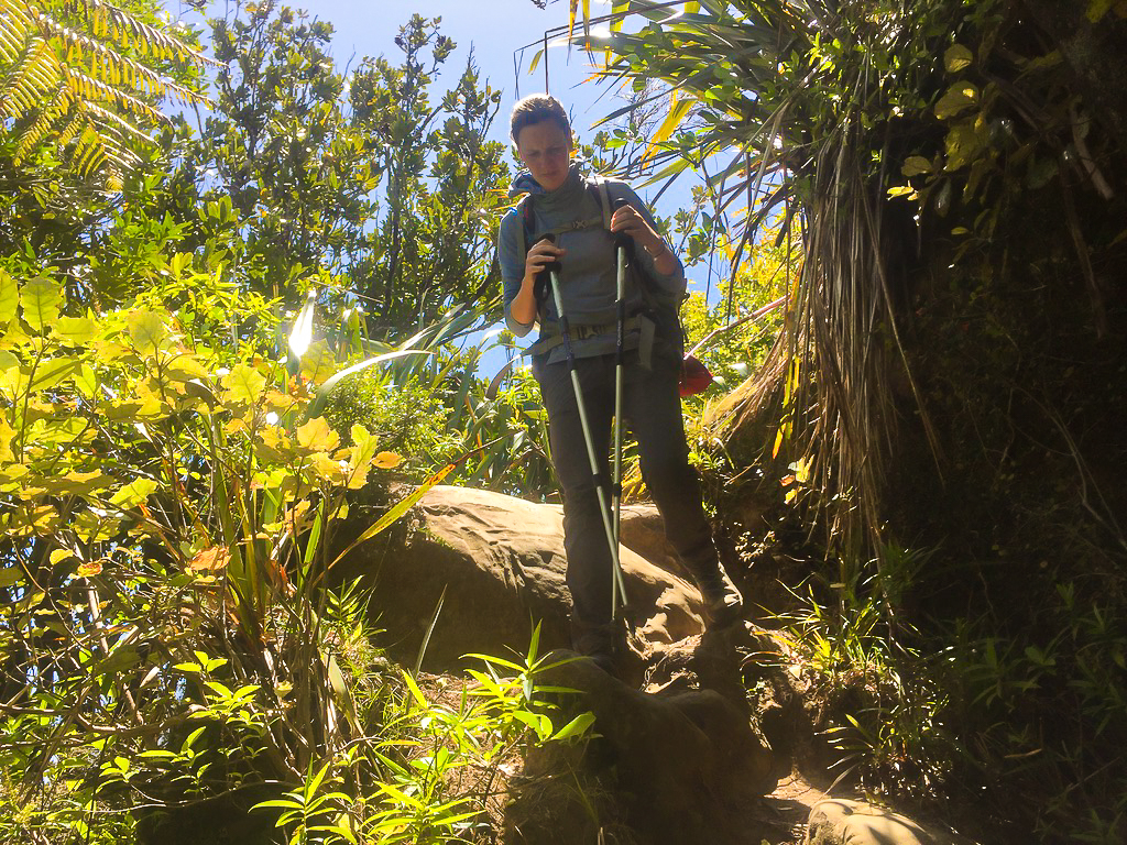 Descending Rocky Scramble After Dome Summit - Te Araroa