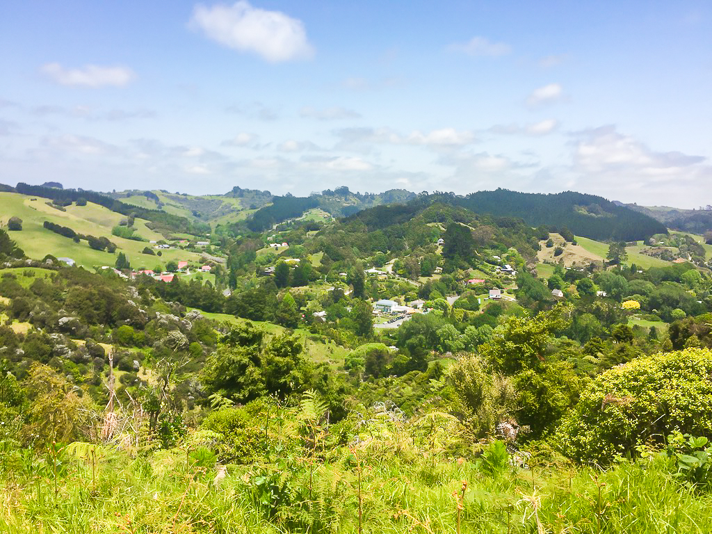 View of Puhoi on the Puhoi Track - Te Araroa