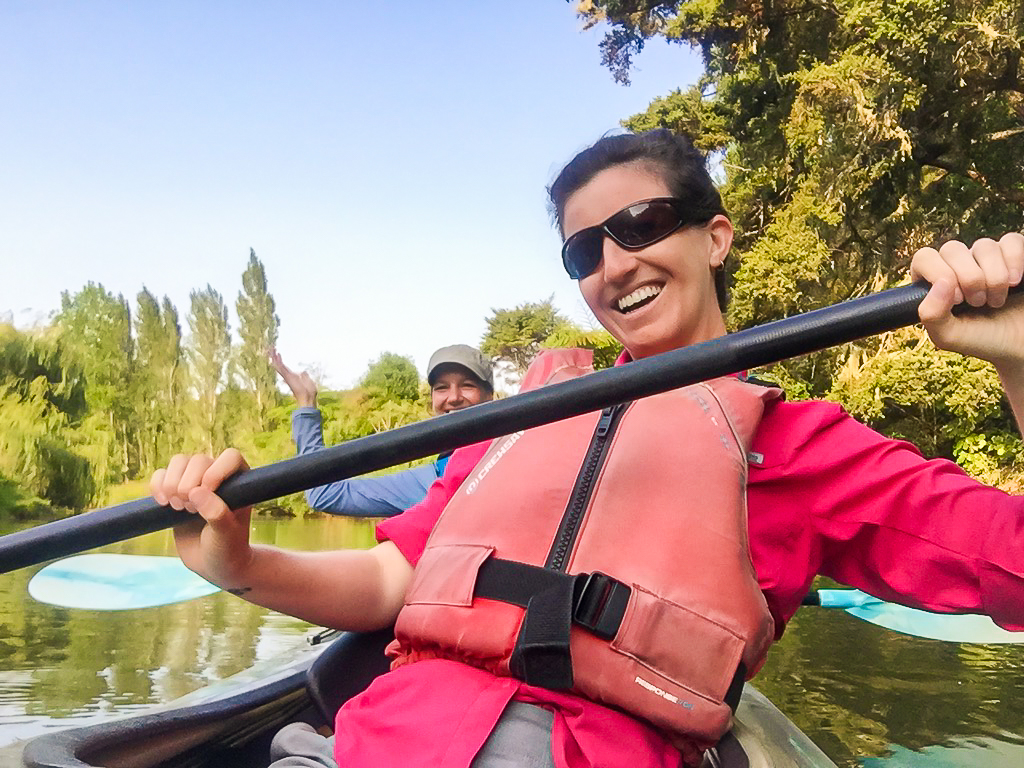 Puhoi River Canoe Kayak Selfie - Te Araroa