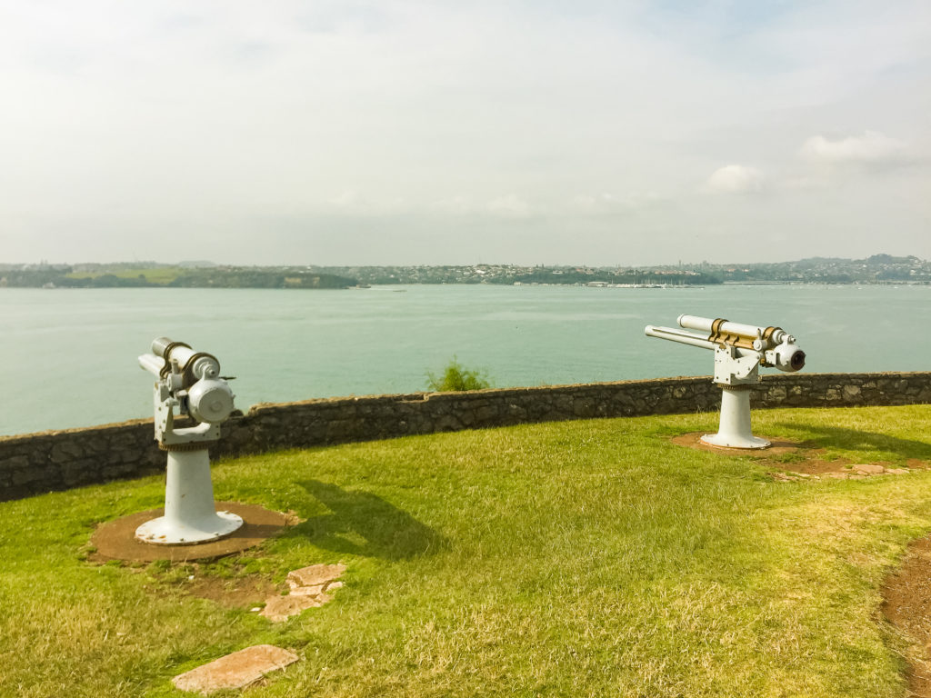 Guns at North Head Battery - Te Araroa