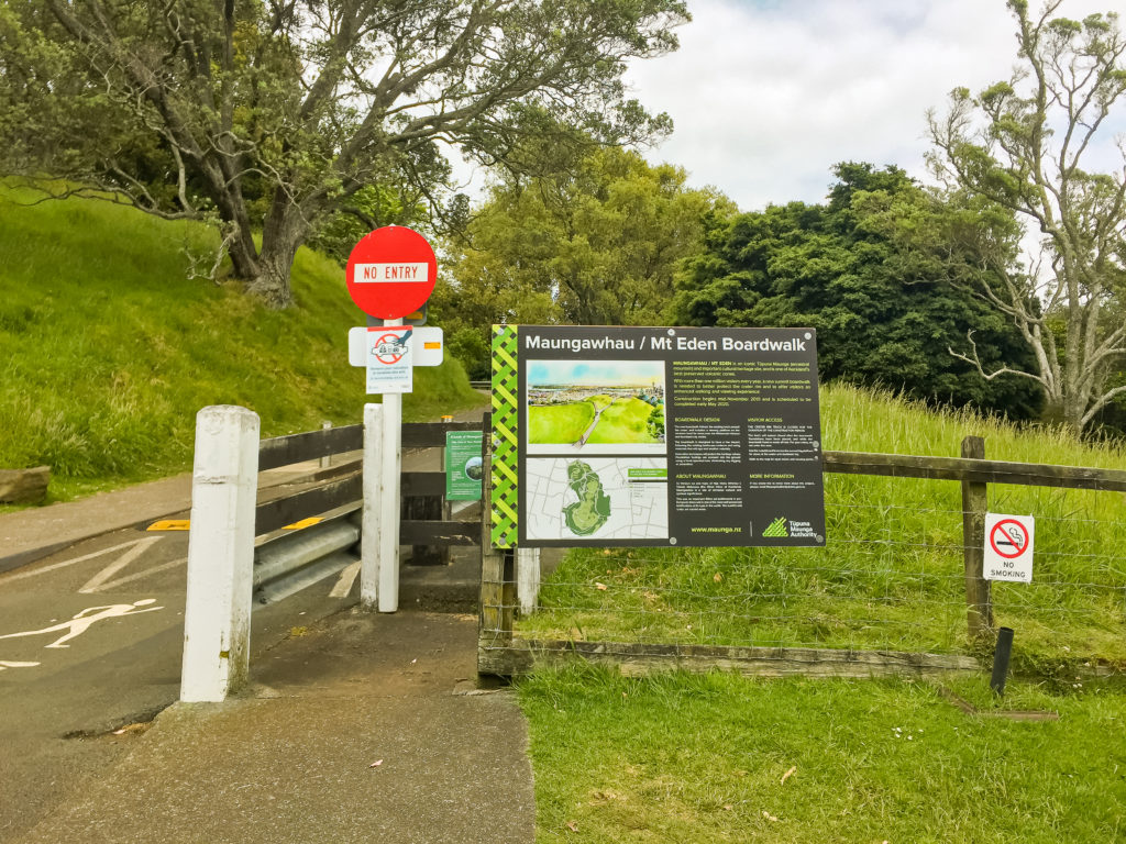 Reaching the Mt Eden Summit Walkway - Te Araroa