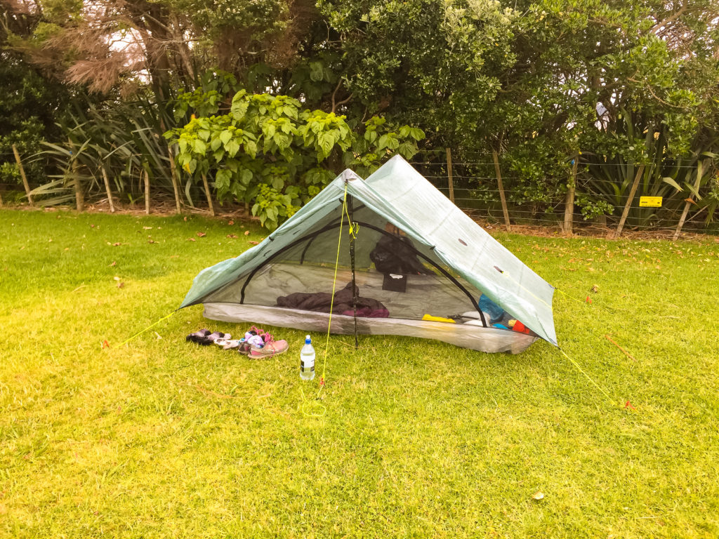 Tent Pitch at Ambury Regional Park - Te Araroa