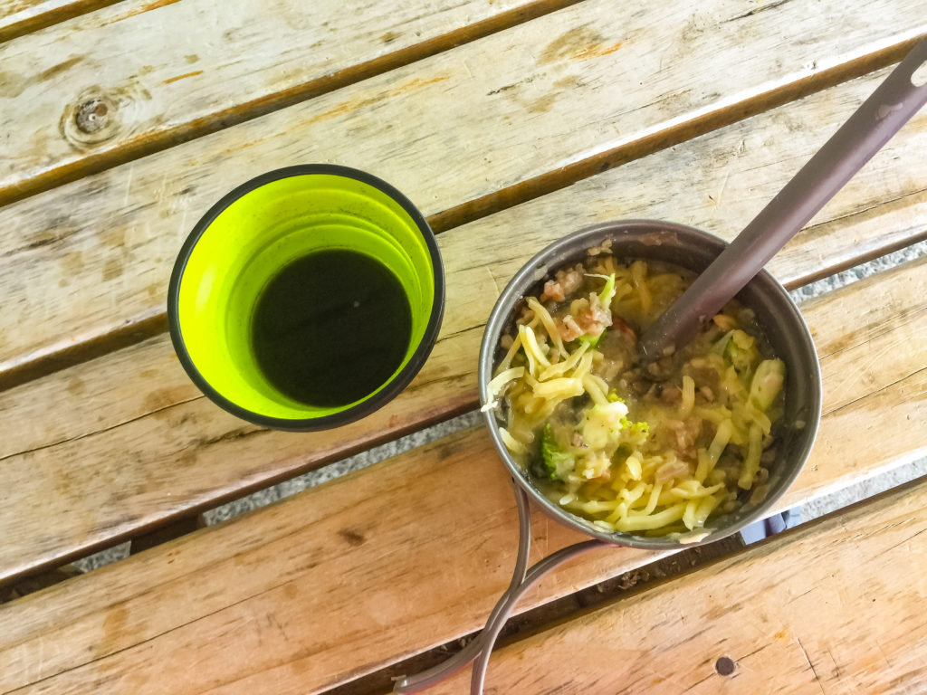Dinner at Huntly Campground - Te Araroa Trail Blog