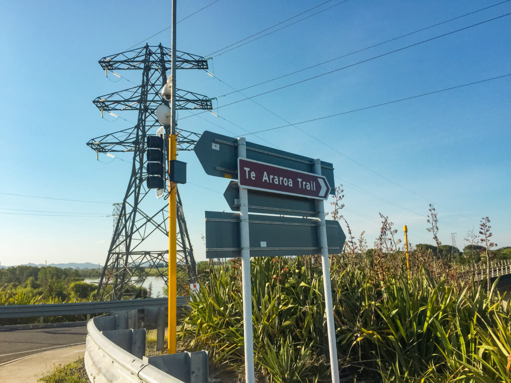 Te Araroa Trail road sign - Te Araroa Trail Blog