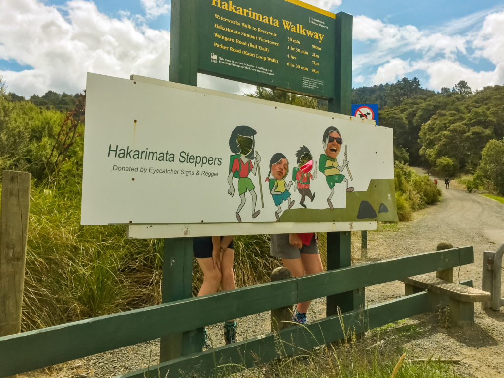 The Seaside Inspired Photo Op at the End of the Hakarimata Walkway - Te Araroa Trail Blog