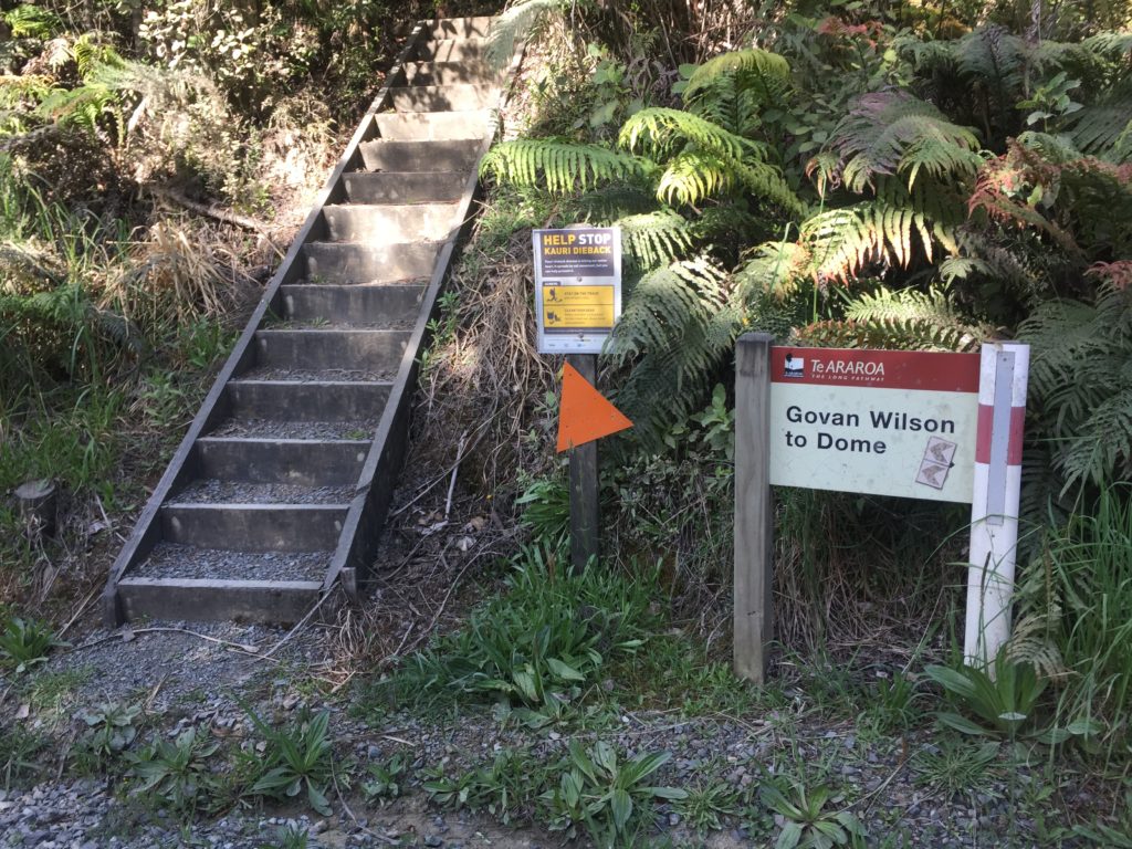 te araroa navigation section signage in auckland