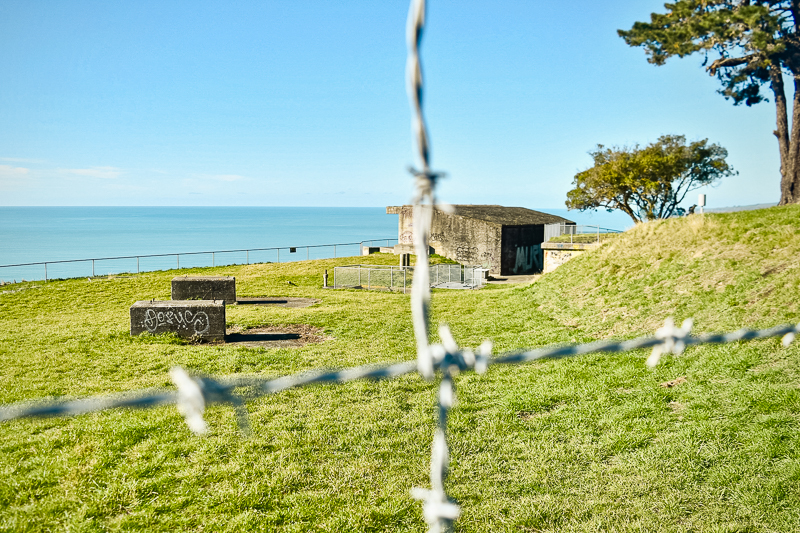 Gun emplacements on the Godley Head Walk