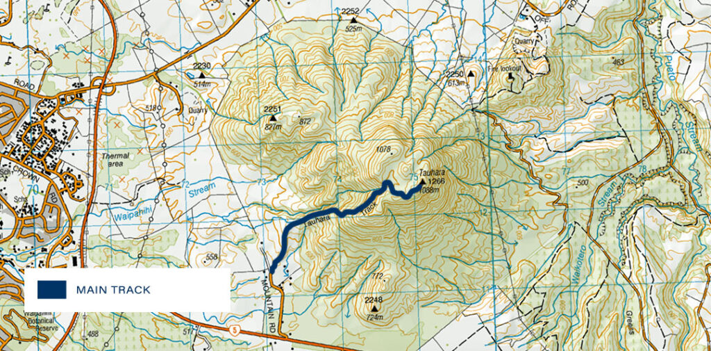 mount tauhara walk map