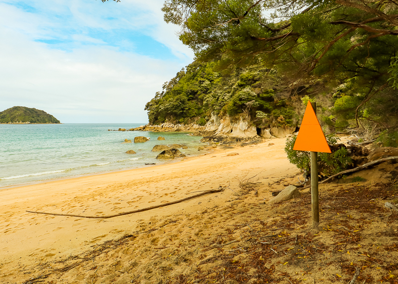 The Abel Tasman Coast Track is a trail which involves a lot of beach walking.