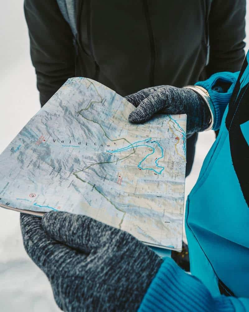 Learning to read and use a topographical map is one of my tips for hiking alone.